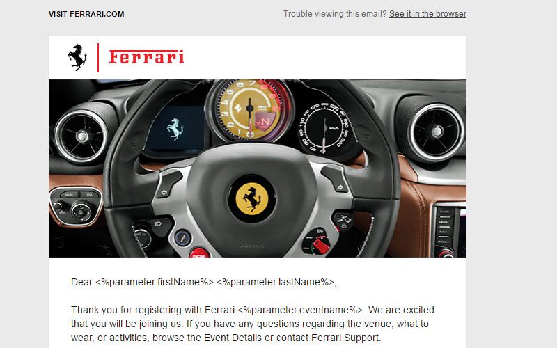 Ferriar North America Welcome Email